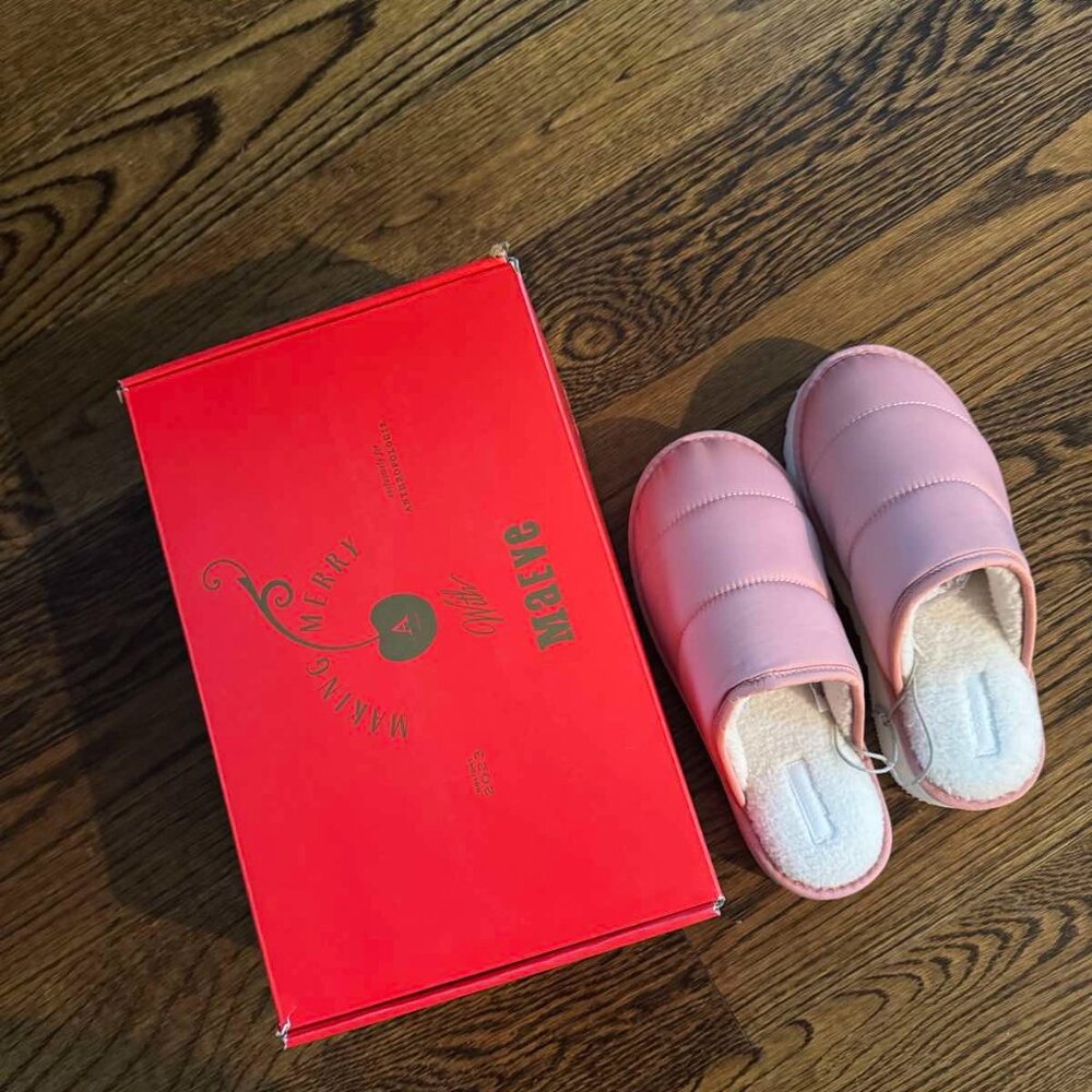 NWT Women's Maeve Puffy Platform Slippers - New Medium (8/9)